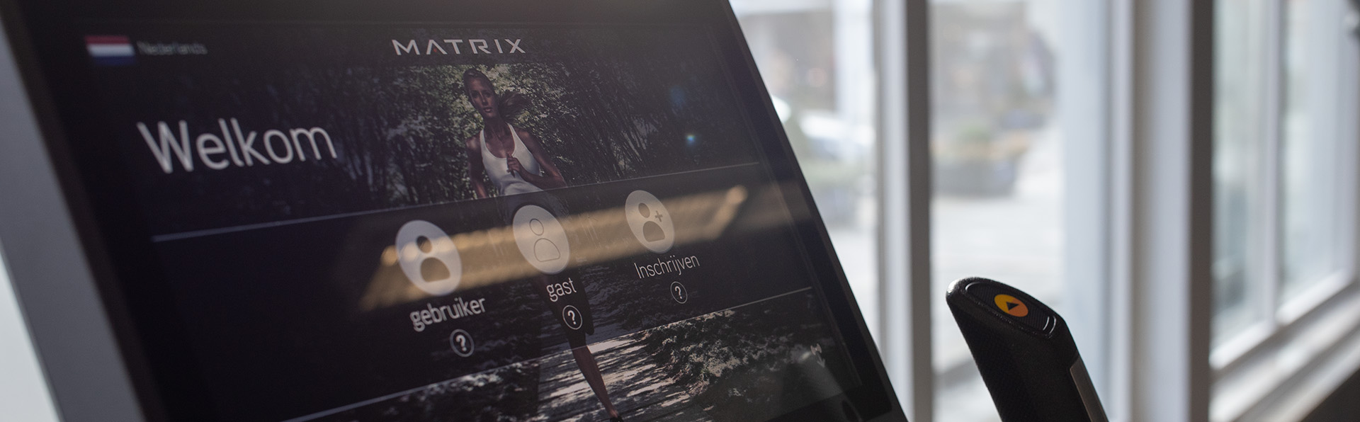 close-up van een scherm van een crossfit apparaat